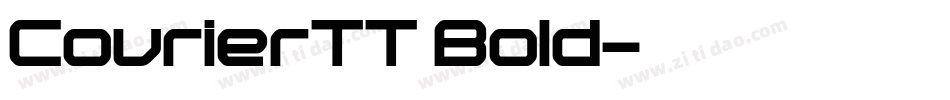 CourierTT Bold字体转换
